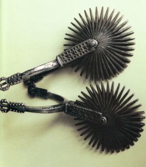 Espuela Grande spurs, precursor to modern western spurs